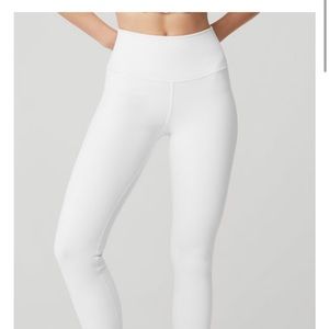 Alo high waist airbrush legging white Sz S